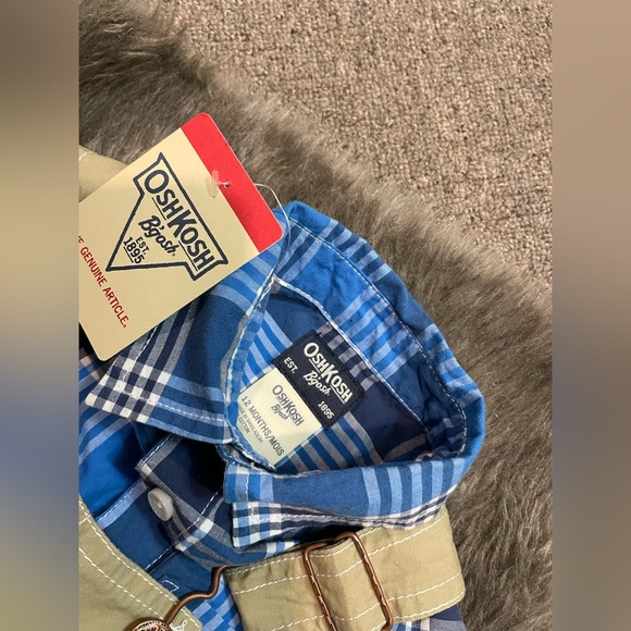 Boys 2 piece Short Overalls ( 12 months ) - Picture 2 of 3